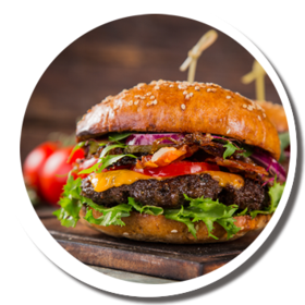 erstklassige Burger von Reisige